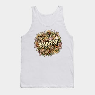 Bharat Love - Bharat All Together - Indian Cultural Symbols Tank Top